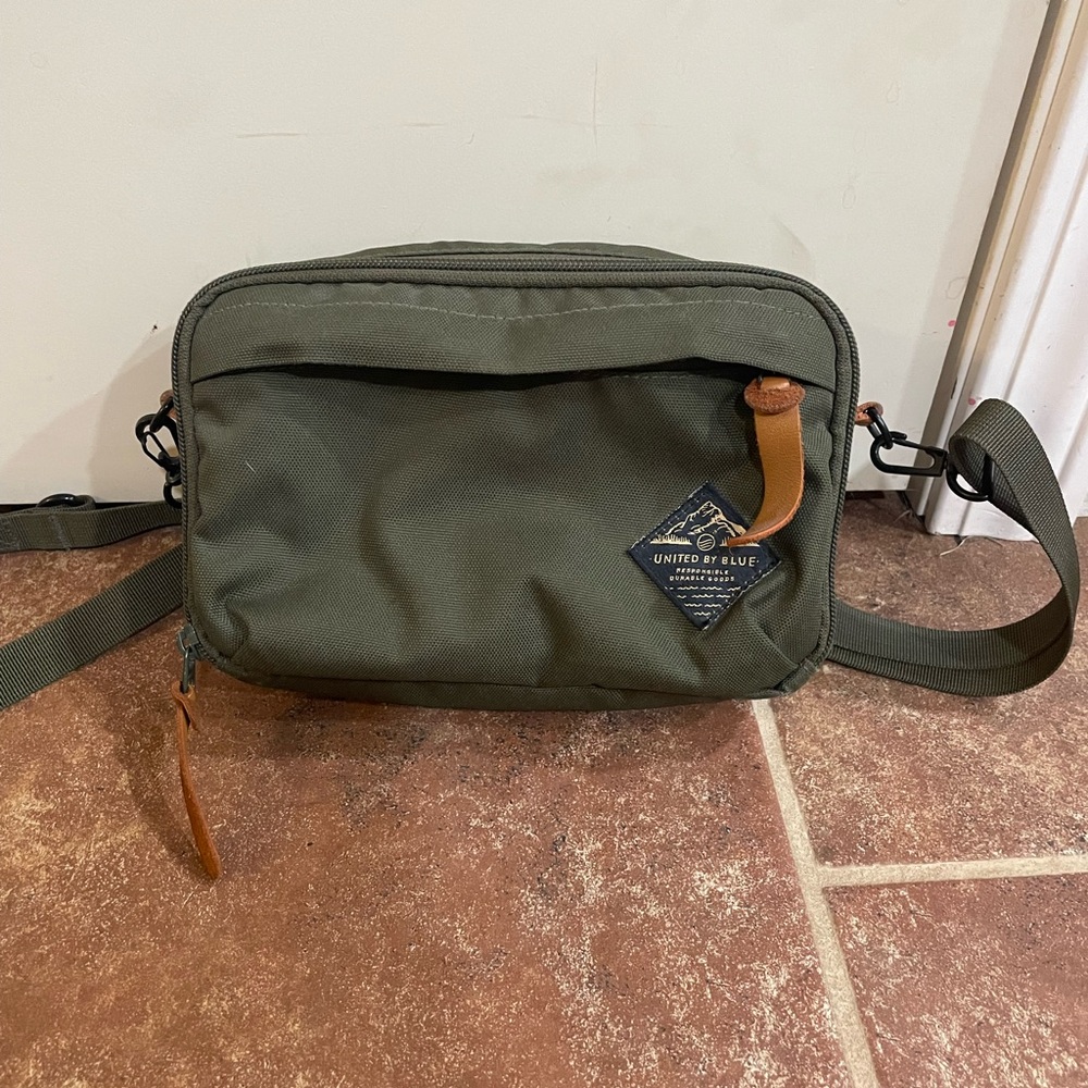 United By Blue Olive Messenger Bag